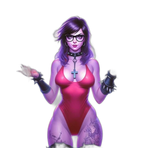 dress, robot, staff, concept art transparent PNG cut-out