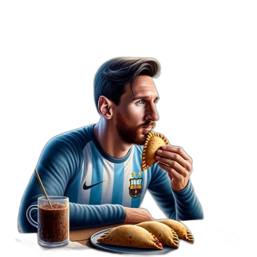 food, face, photorealistic, pixel art transparent PNG cut-out