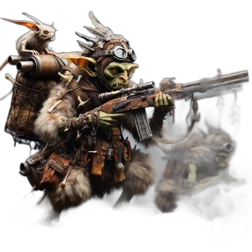 weapon, animal, robot, creature transparent PNG cut-out
