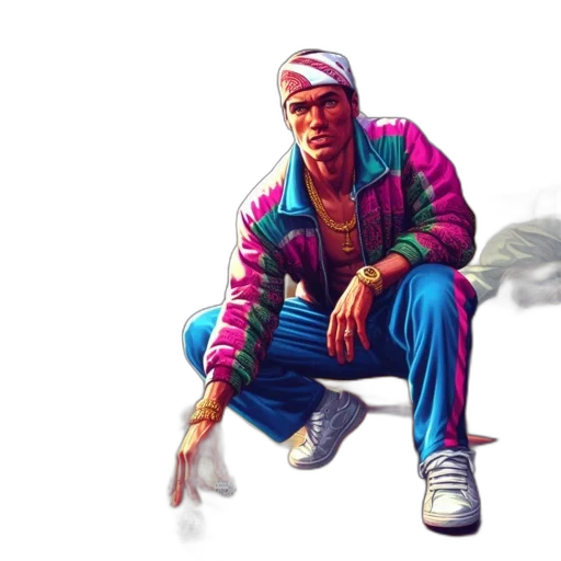 jacket, concept art, pixel art, comic book art transparent PNG cut-out
