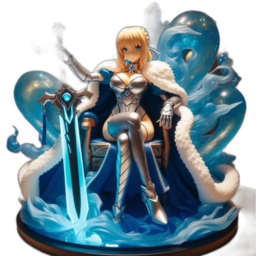 sword, concept art, fantasy art, 3d render transparent PNG cut-out