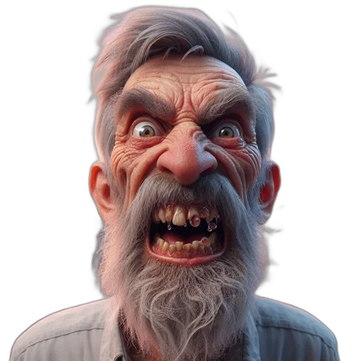 face, creature, mask, staff transparent PNG cut-out