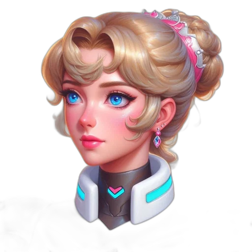 face, crown, robot, staff transparent PNG cut-out