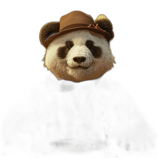 hat, animal, staff, face transparent PNG cut-out