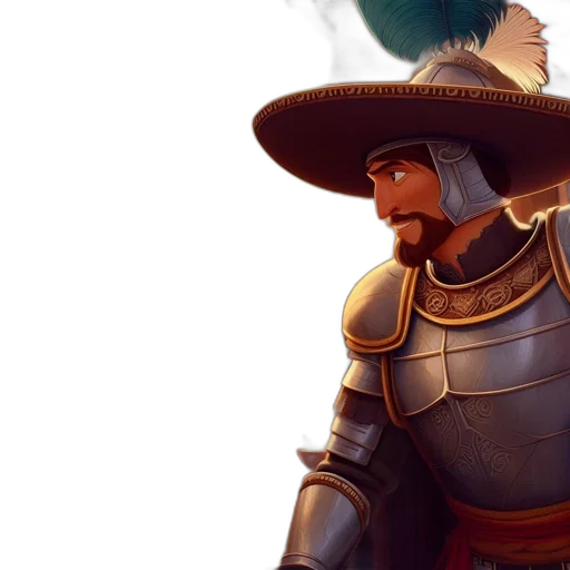 sword, staff, hat, dragon transparent PNG cut-out