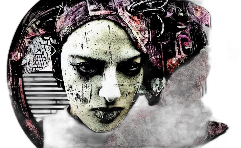 mask, face, robot, concept art transparent PNG cut-out