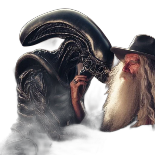 hair, dragon, hat, creature transparent PNG cut-out