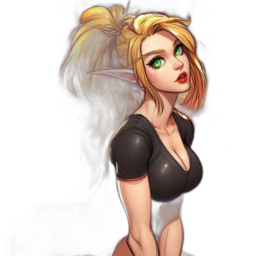 dress, staff, fantasy art, concept art transparent PNG cut-out