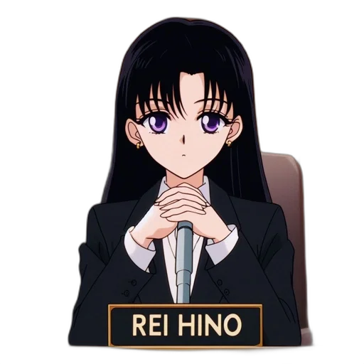 staff, hair, robot, anime transparent PNG cut-out
