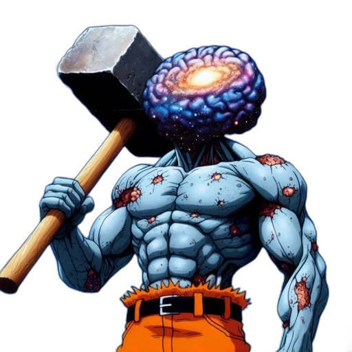 staff, robot, hat, weapon transparent PNG cut-out