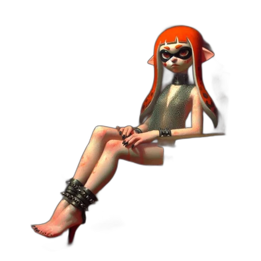 weapon, staff, dress, shoes transparent PNG cut-out