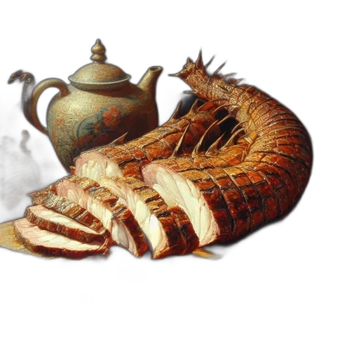 food, dragon, crown, animal transparent PNG cut-out