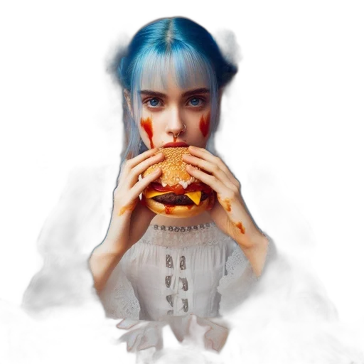 food, face, dress, creature transparent PNG cut-out