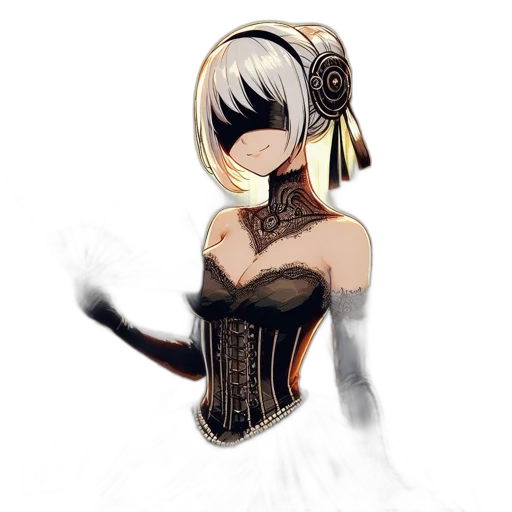 mask, dress, staff, crown transparent PNG cut-out