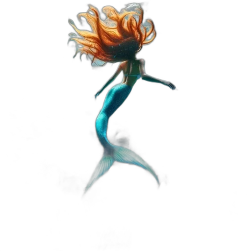 hair, creature, staff, dress transparent PNG cut-out