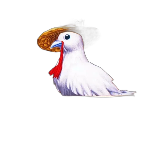 animal, hat, staff, creature transparent PNG cut-out