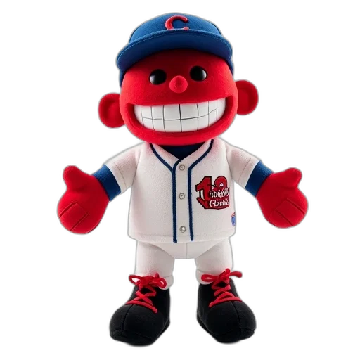 creature, plush, toy, red transparent PNG cut-out