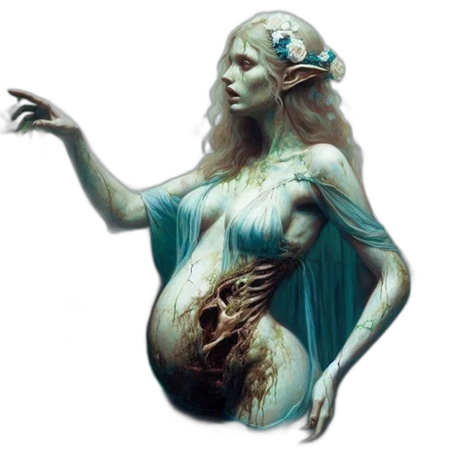 creature, dress, concept art, fantasy art transparent PNG cut-out