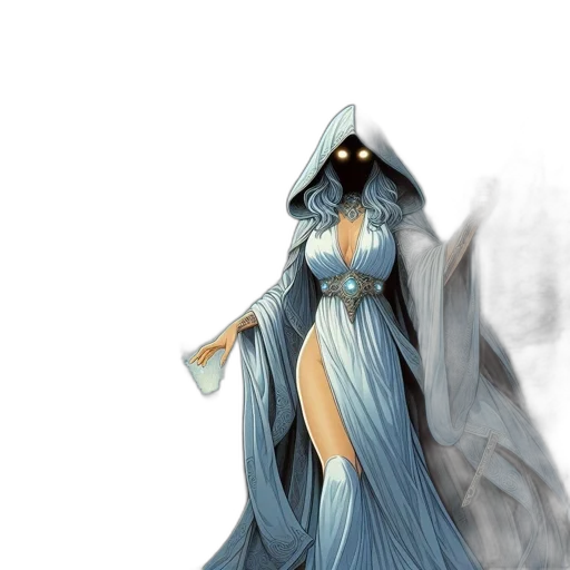 dress, mask, jewelry, fantasy art transparent PNG cut-out