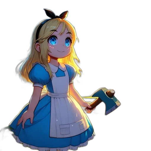 dress, staff, crown, robot transparent PNG cut-out