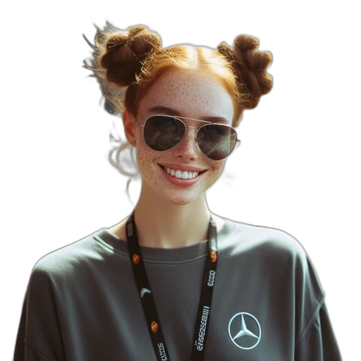 jacket, staff, face, hair transparent PNG cut-out