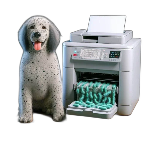 animal, robot, creature, vaporwave transparent PNG cut-out