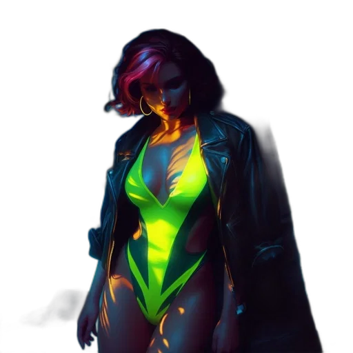 jacket, dress, robot, concept art transparent PNG cut-out