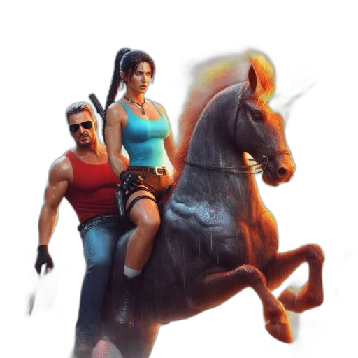 concept art, 3d render, fantasy art, pixel art transparent PNG cut-out