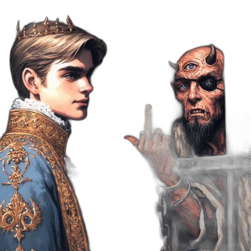 crown, face, concept art, fantasy art transparent PNG cut-out