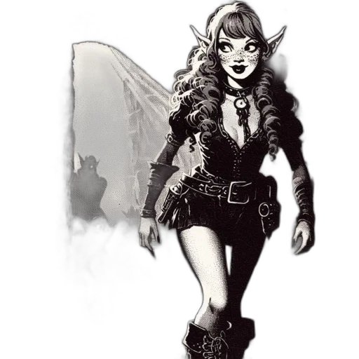 fantasy art, concept art, comic book art, cartoon transparent PNG cut-out