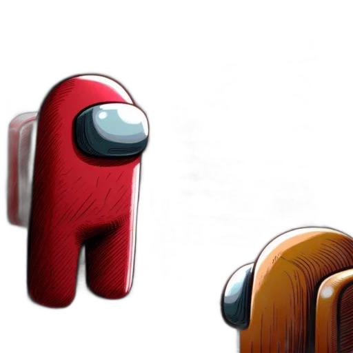 furniture, robot, 3d render, concept art transparent PNG cut-out