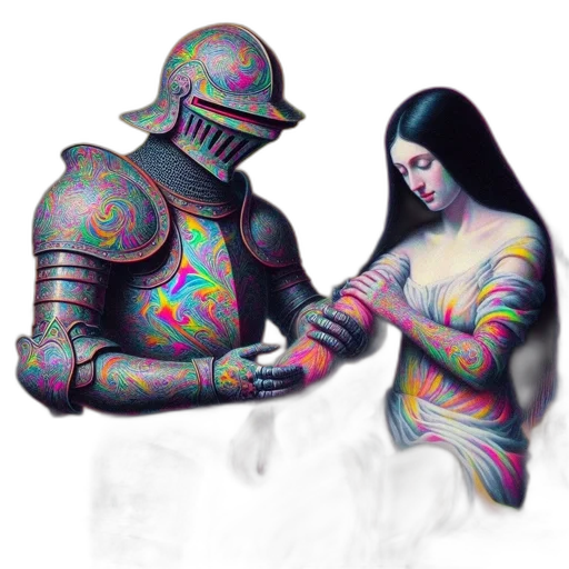 robot, dress, sword, weapon transparent PNG cut-out