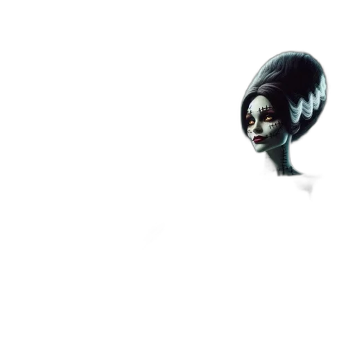 hair, face, creature, mask transparent PNG cut-out