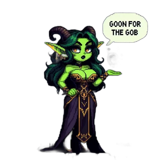 fantasy art, pixel art, concept art, comic book art transparent PNG cut-out