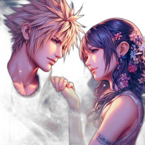 fantasy art, concept art, anime, photorealistic transparent PNG cut-out