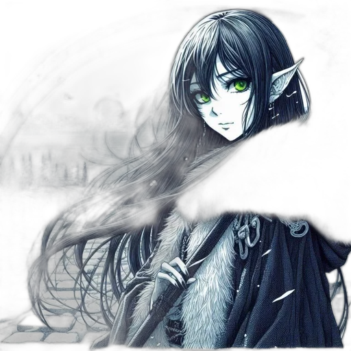 mask, creature, dragon, staff transparent PNG cut-out