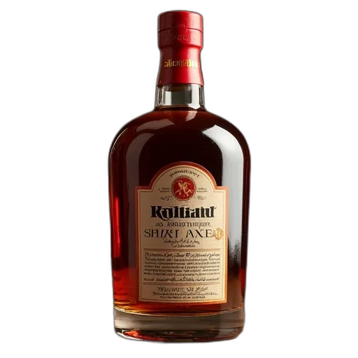 bottle, 3d render, highland, queen transparent PNG cut-out