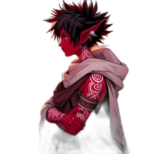 dragon, mask, jacket, concept art transparent PNG cut-out