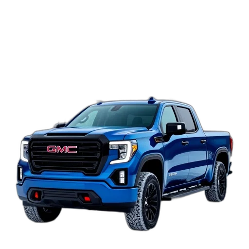 car, blue, 2021, gmc transparent PNG cut-out