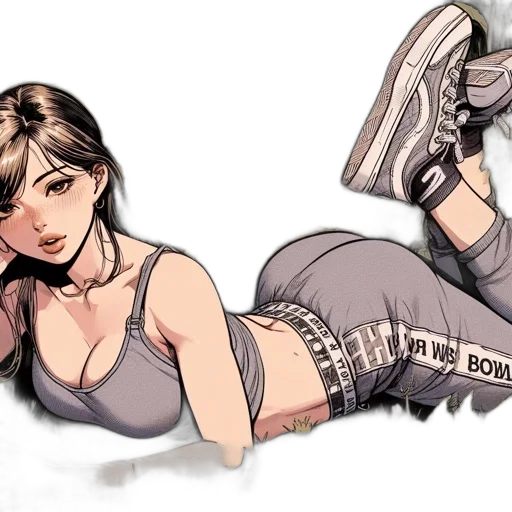 shoes, comic book art, concept art, cyberpunk transparent PNG cut-out