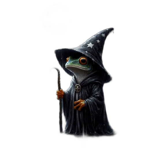 staff, dragon, hat, creature transparent PNG cut-out