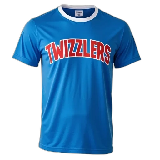 blue, t-shirt, word, twizzlers transparent PNG cut-out