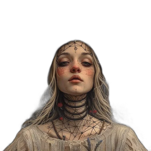 face, dress, creature, mask transparent PNG cut-out
