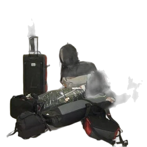 jacket, weapon, robot, staff transparent PNG cut-out