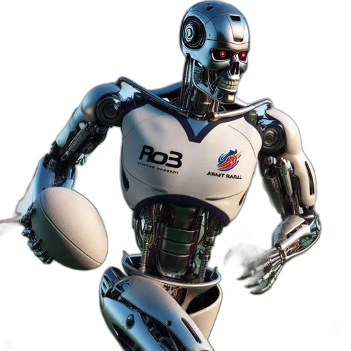 robot, 3d render, cyberpunk, concept art transparent PNG cut-out