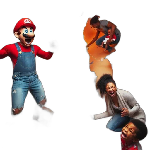 concept art, 3d render, pixel art, inside transparent PNG cut-out