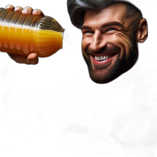 food, weapon, hair, face transparent PNG cut-out