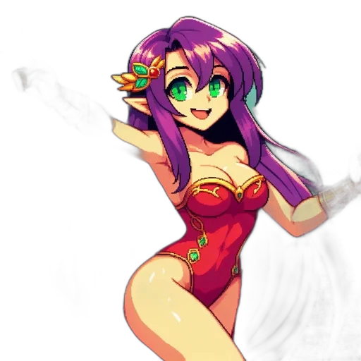 flower, staff, weapon, dress transparent PNG cut-out