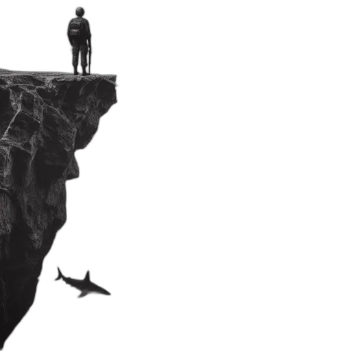 concept art, dramatic, scene, features transparent PNG cut-out