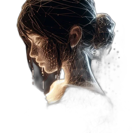 face, hair, mask, crown transparent PNG cut-out
